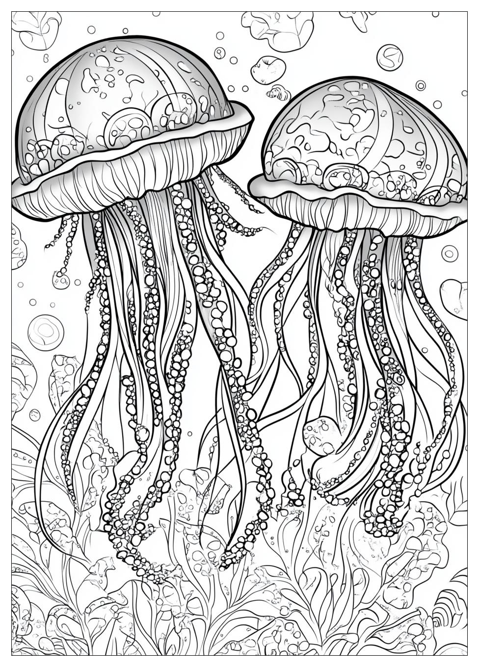 Free Printable Jellyfish Coloring Pages 15 Jellyfish Coloring Pages-15