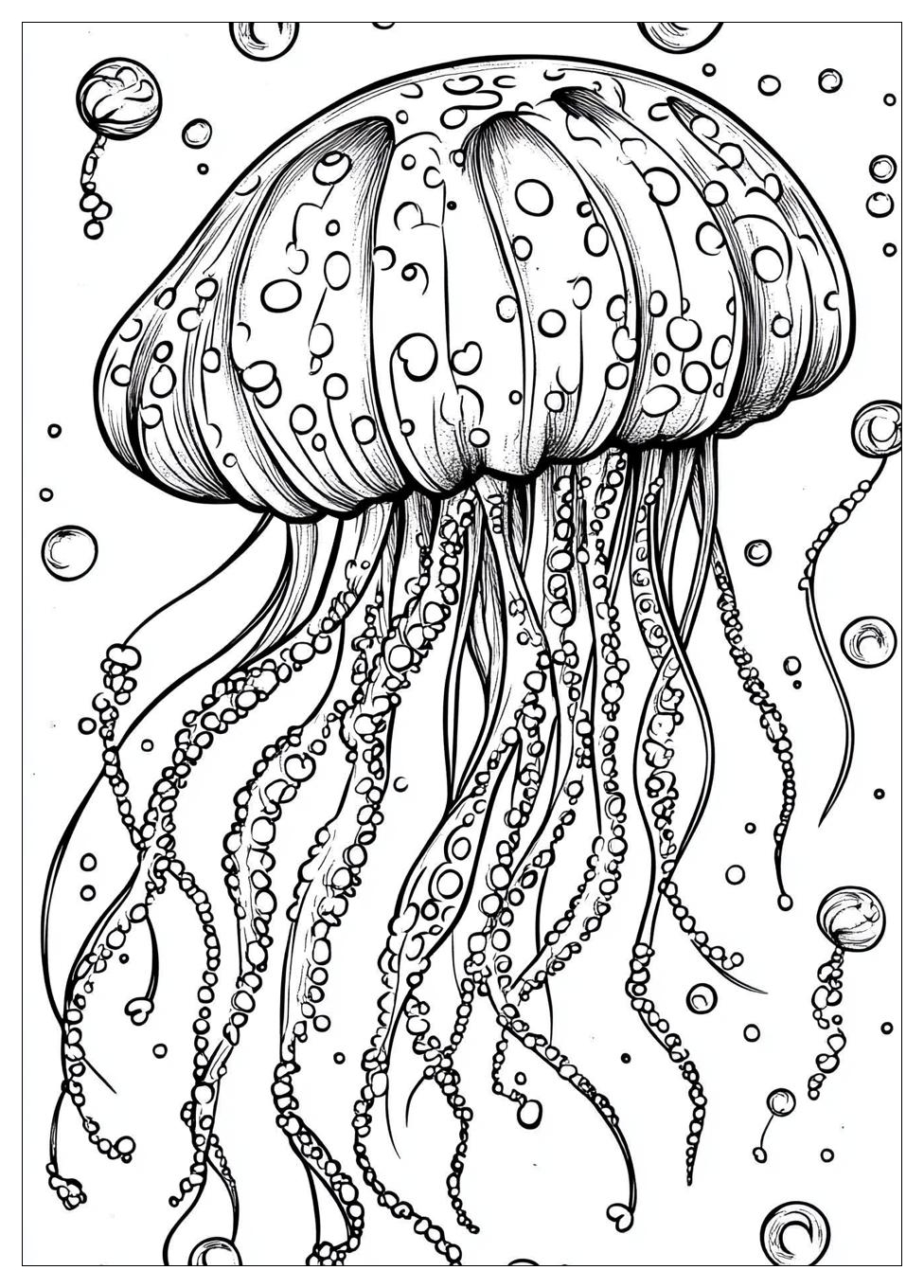Free Printable Jellyfish Coloring Pages 17 Jellyfish Coloring Pages-17