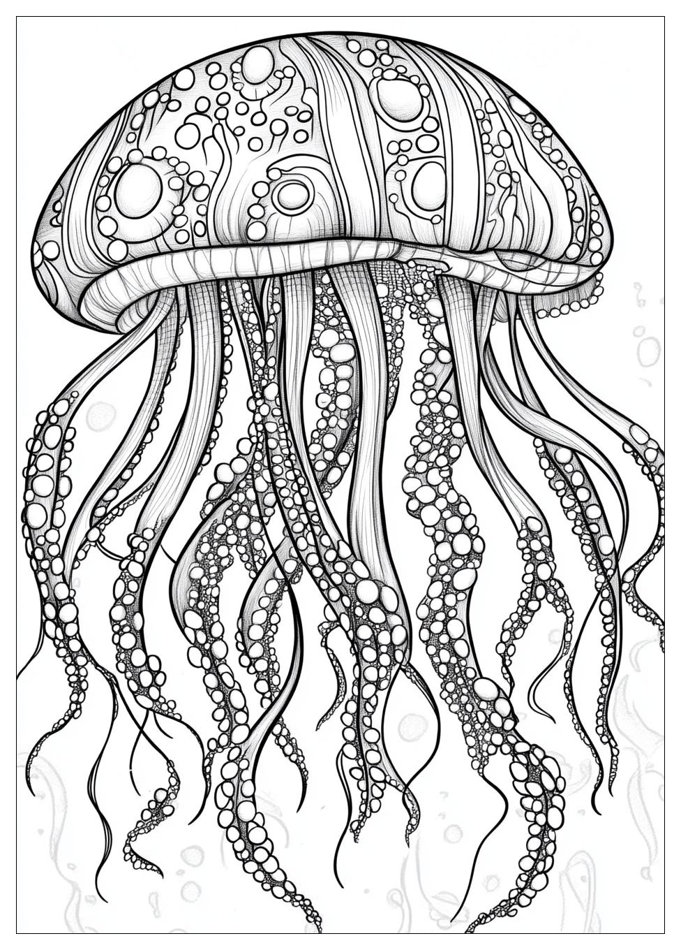 Free Printable Jellyfish Coloring Pages 20 Jellyfish Coloring Pages-20