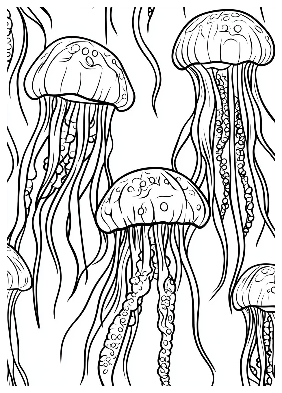 Free Printable Jellyfish Coloring Pages 5 Jellyfish Coloring Pages-5