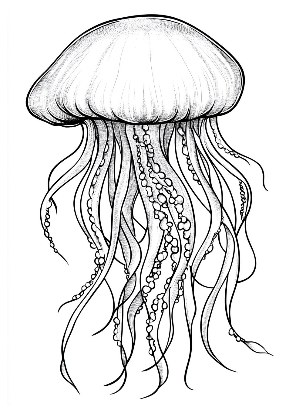 Free Printable Jellyfish Coloring Pages 6 Jellyfish Coloring Pages-6