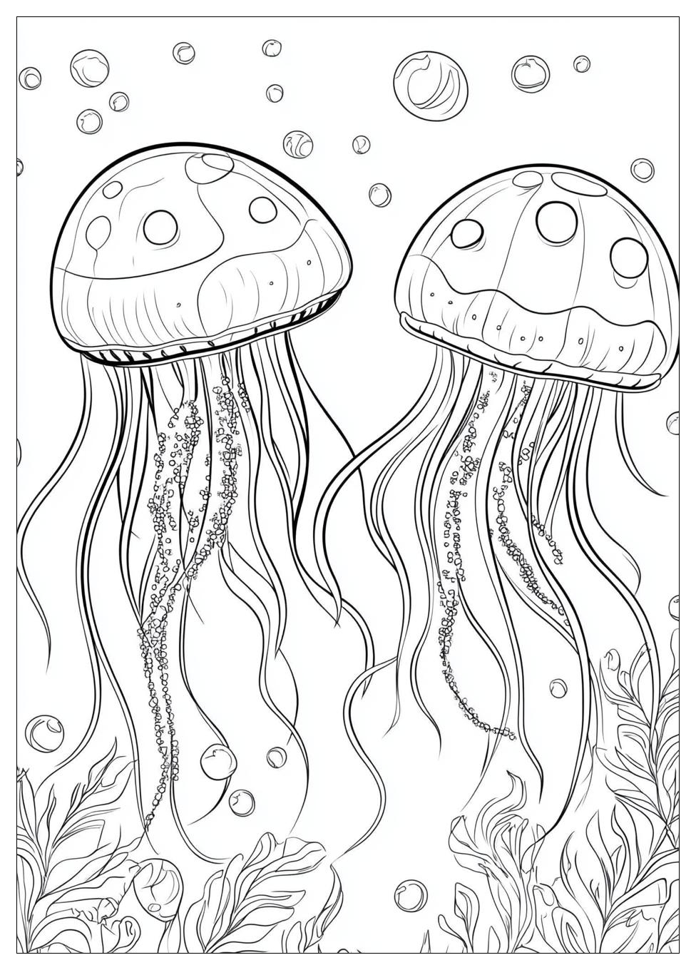 Free Printable Jellyfish Coloring Pages 9 Jellyfish Coloring Pages-9
