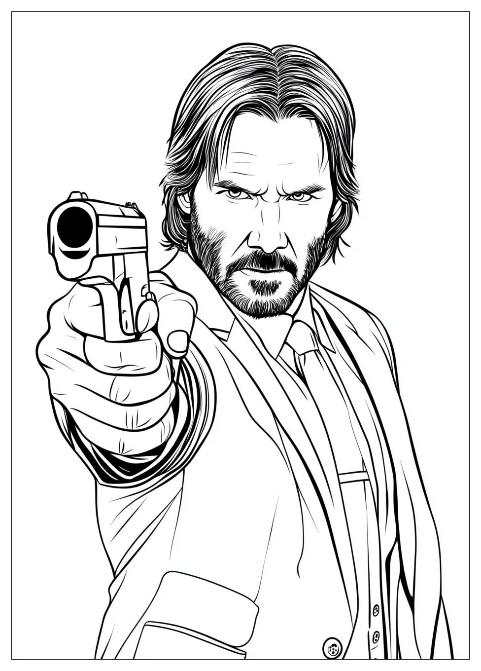 John Wick Coloring Pages-1