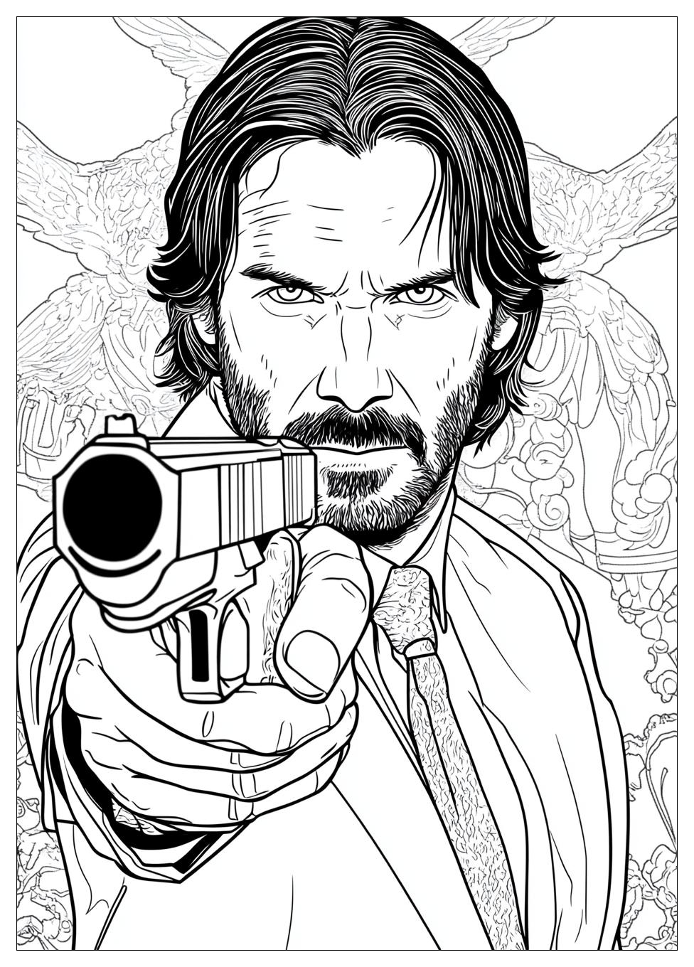 John Wick Coloring Pages-11