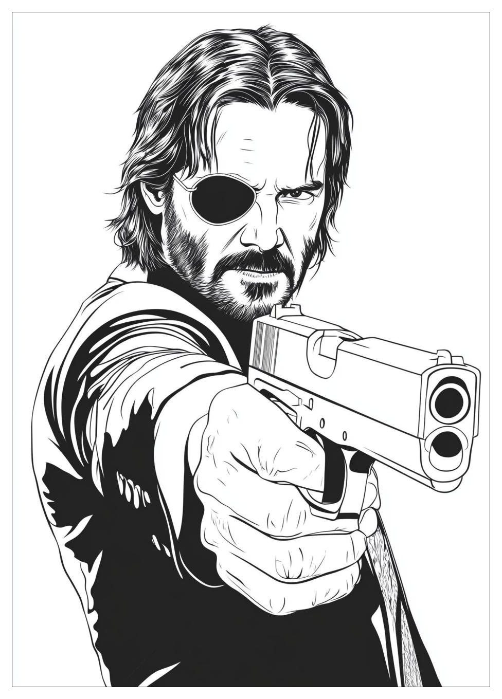 John Wick Coloring Pages-17