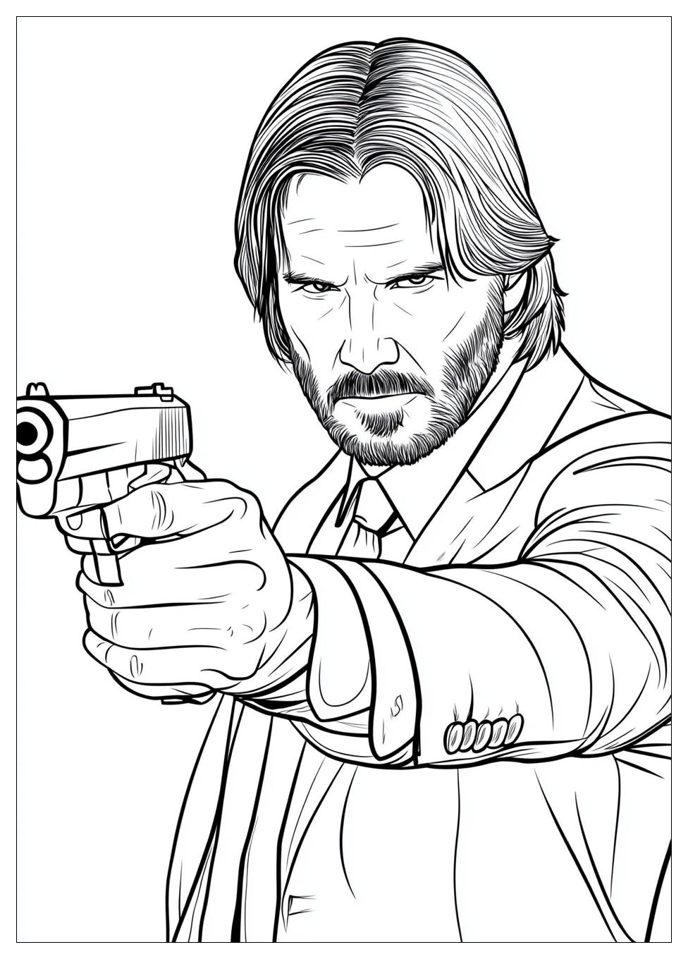John Wick Coloring Pages-7