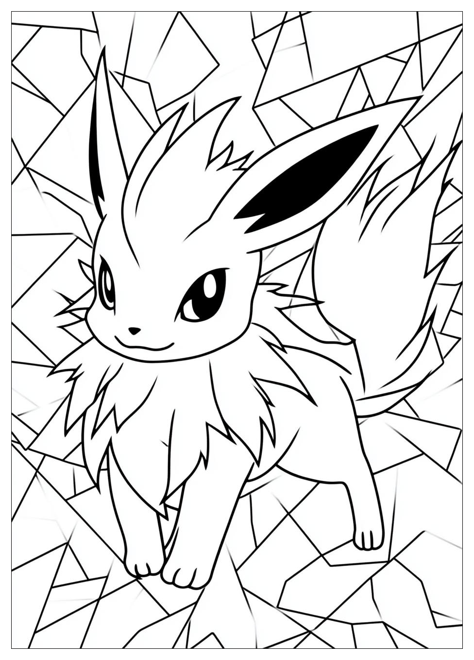 Free Printable Jolteon Coloring Pages 10 Jolteon Coloring Pages-10