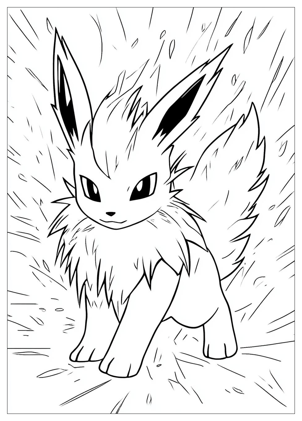 Free Printable Jolteon Coloring Pages 12 Jolteon Coloring Pages-12