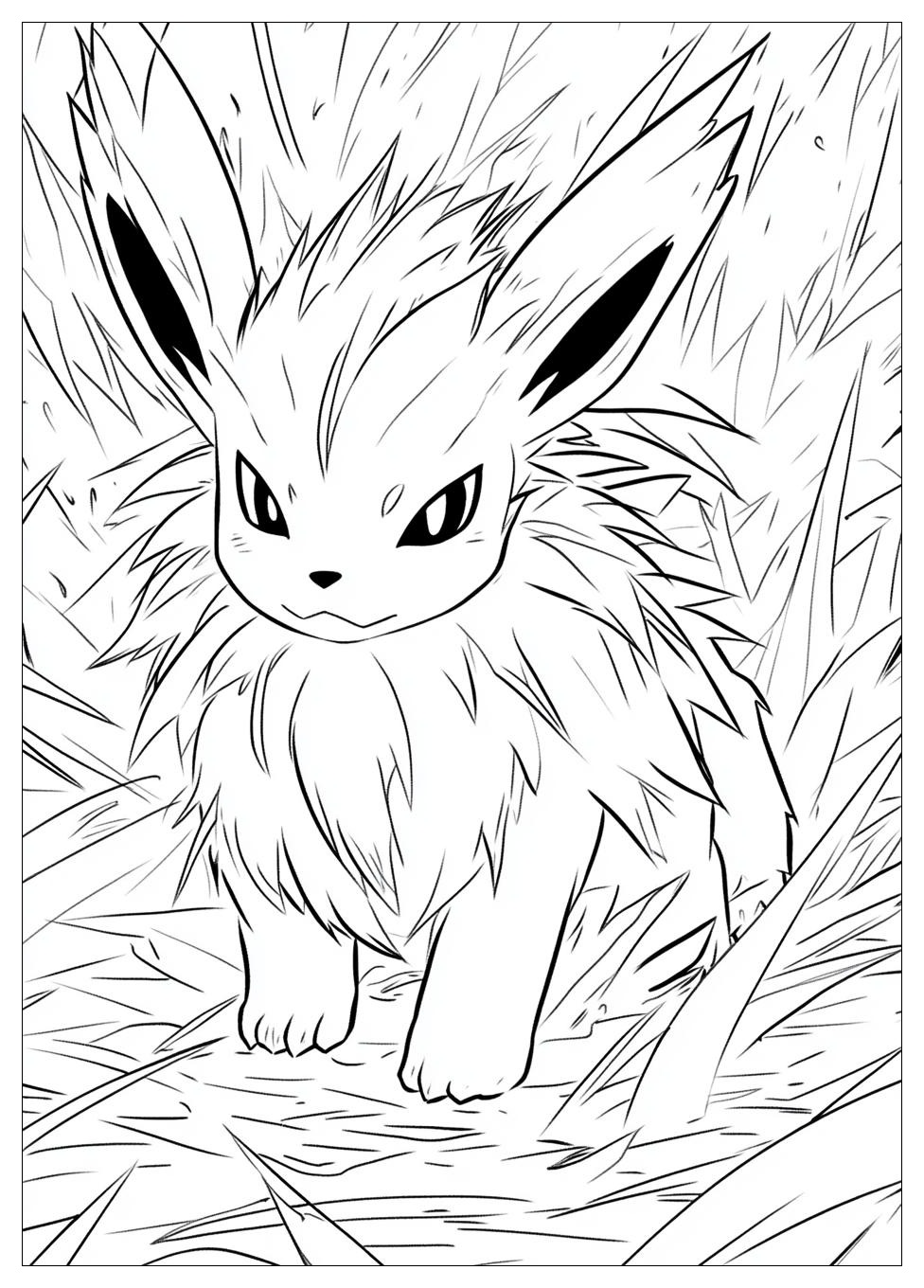 Free Printable Jolteon Coloring Pages 15 Jolteon Coloring Pages-15
