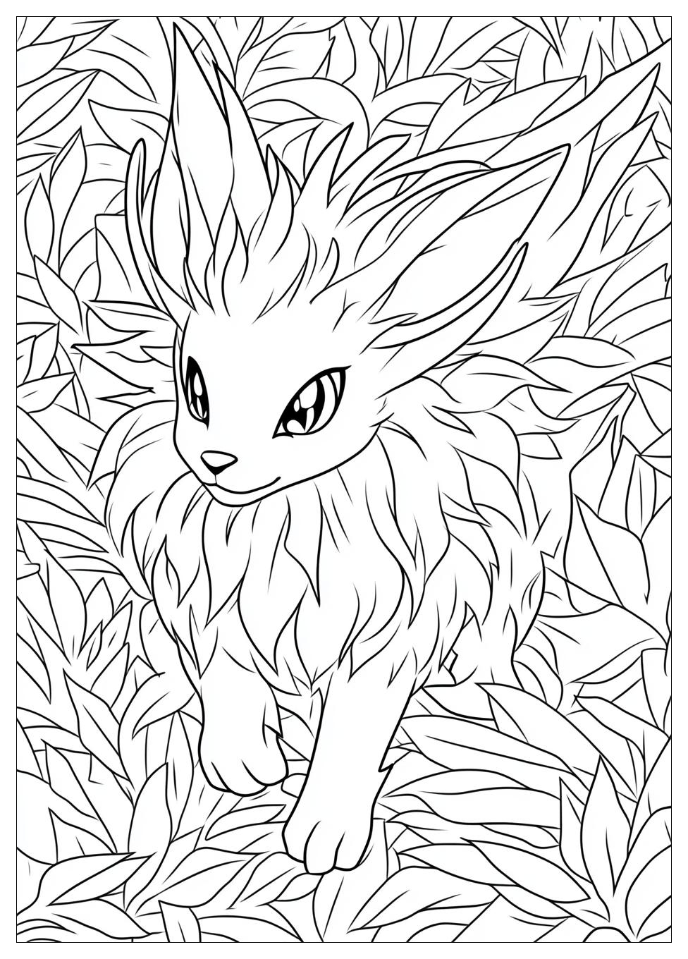 Free Printable Jolteon Coloring Pages 17 Jolteon Coloring Pages-17
