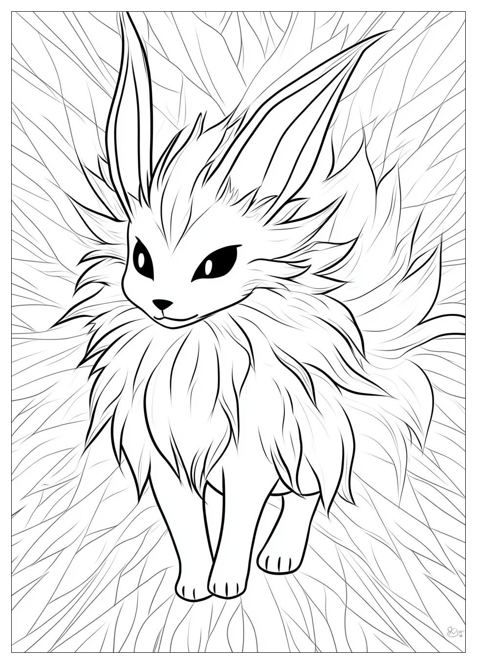 Free Printable Jolteon Coloring Pages 19 Jolteon Coloring Pages-19