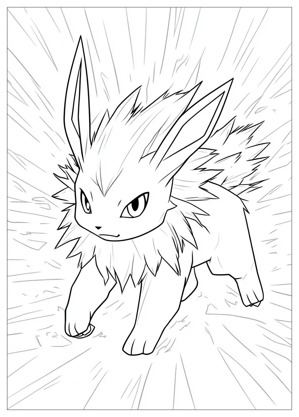 Free Printable Jolteon Coloring Pages 8 Jolteon Coloring Pages-8
