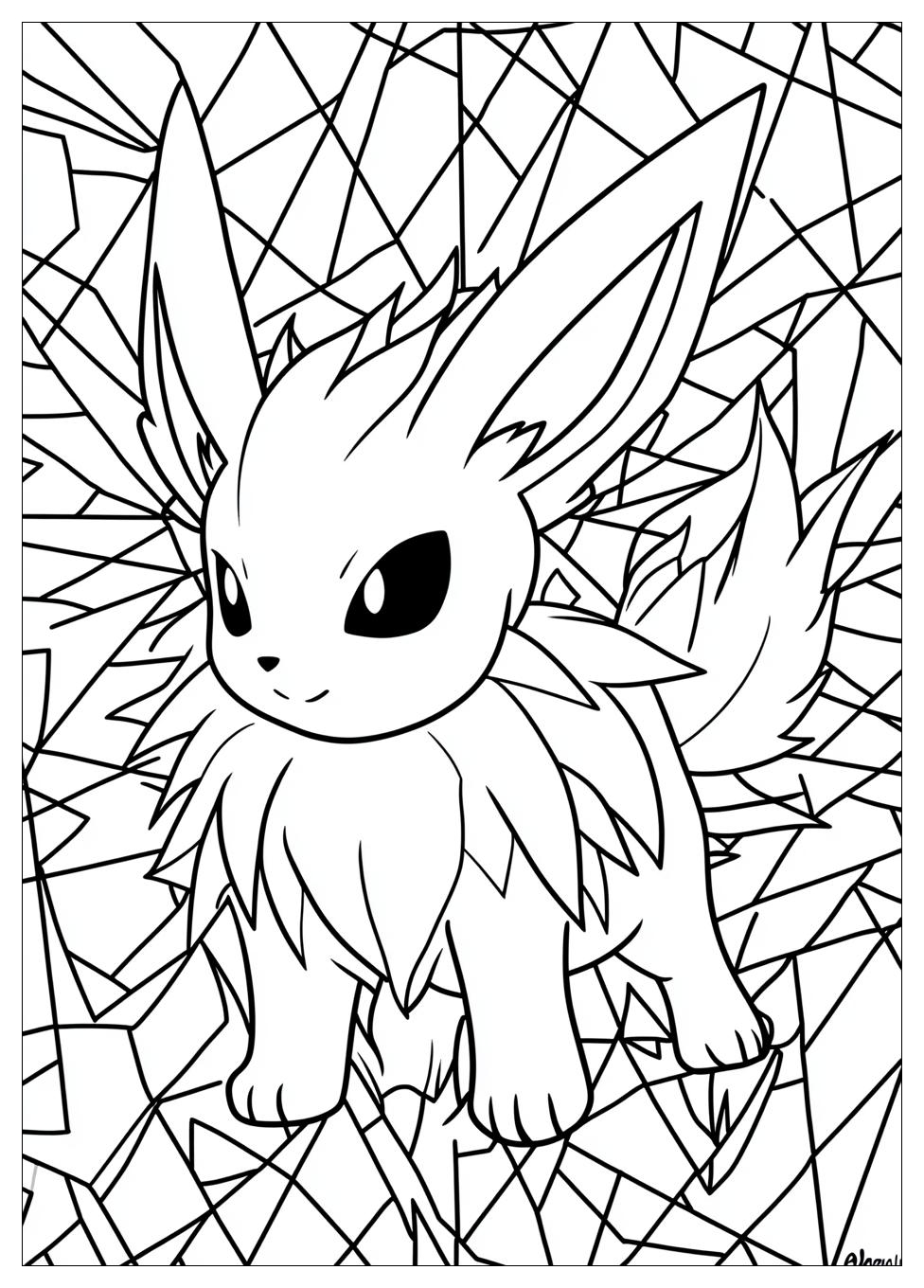 Free Printable Jolteon Coloring Pages 9 Jolteon Coloring Pages-9