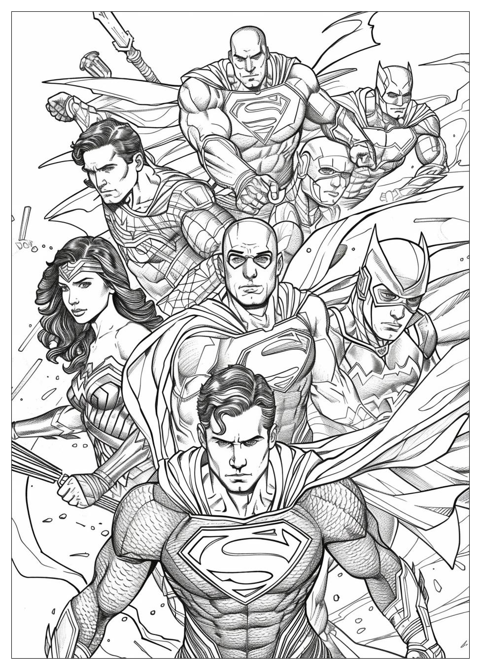 Justice League Coloring Pages-14