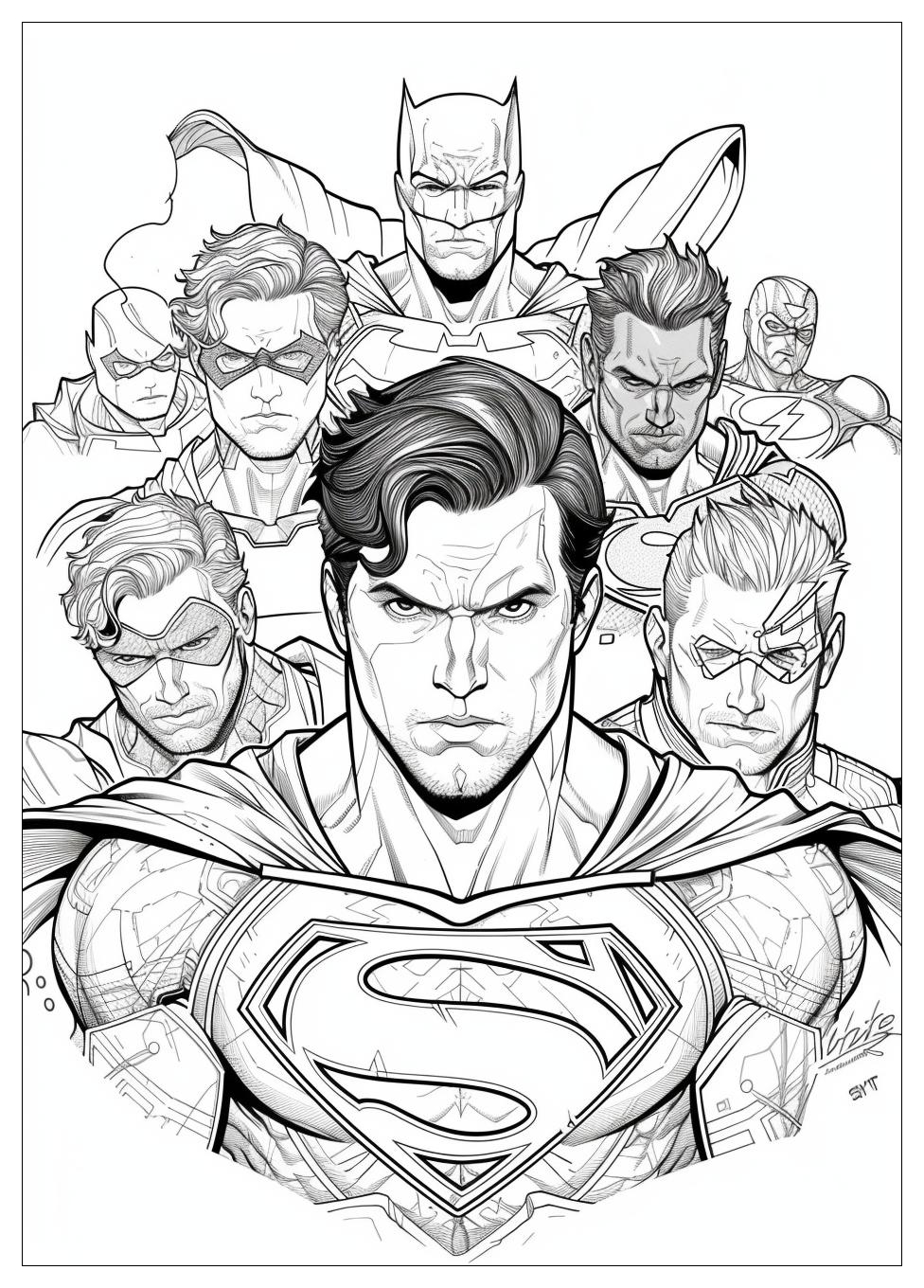 Justice League Coloring Pages-18