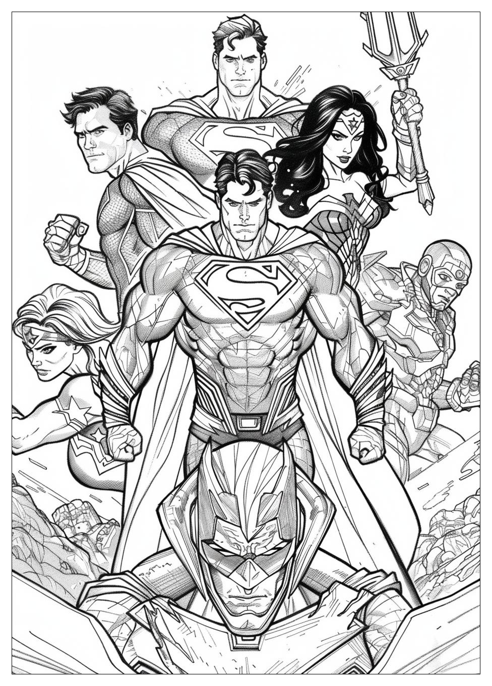 Justice League Coloring Pages-4