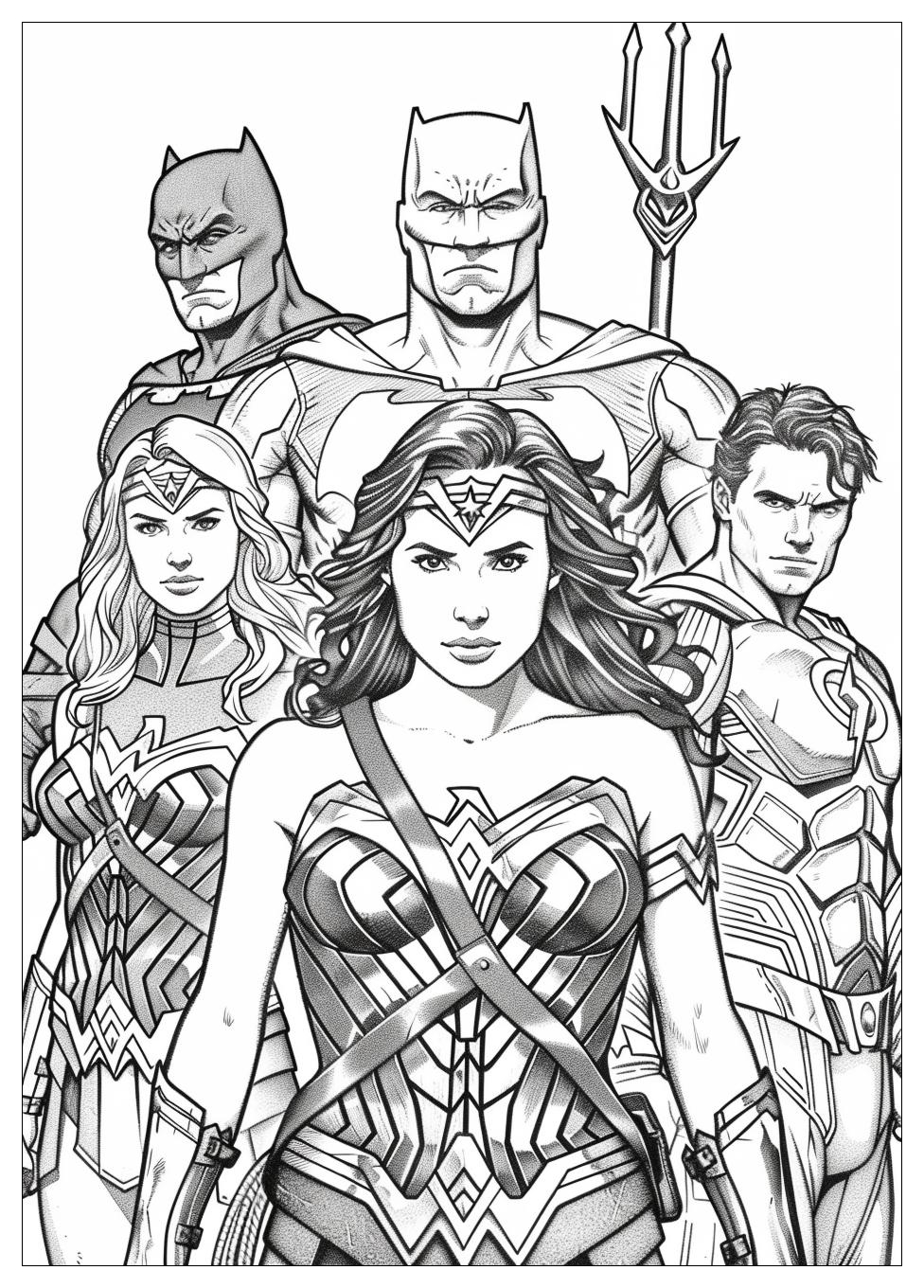 Justice League Coloring Pages-8