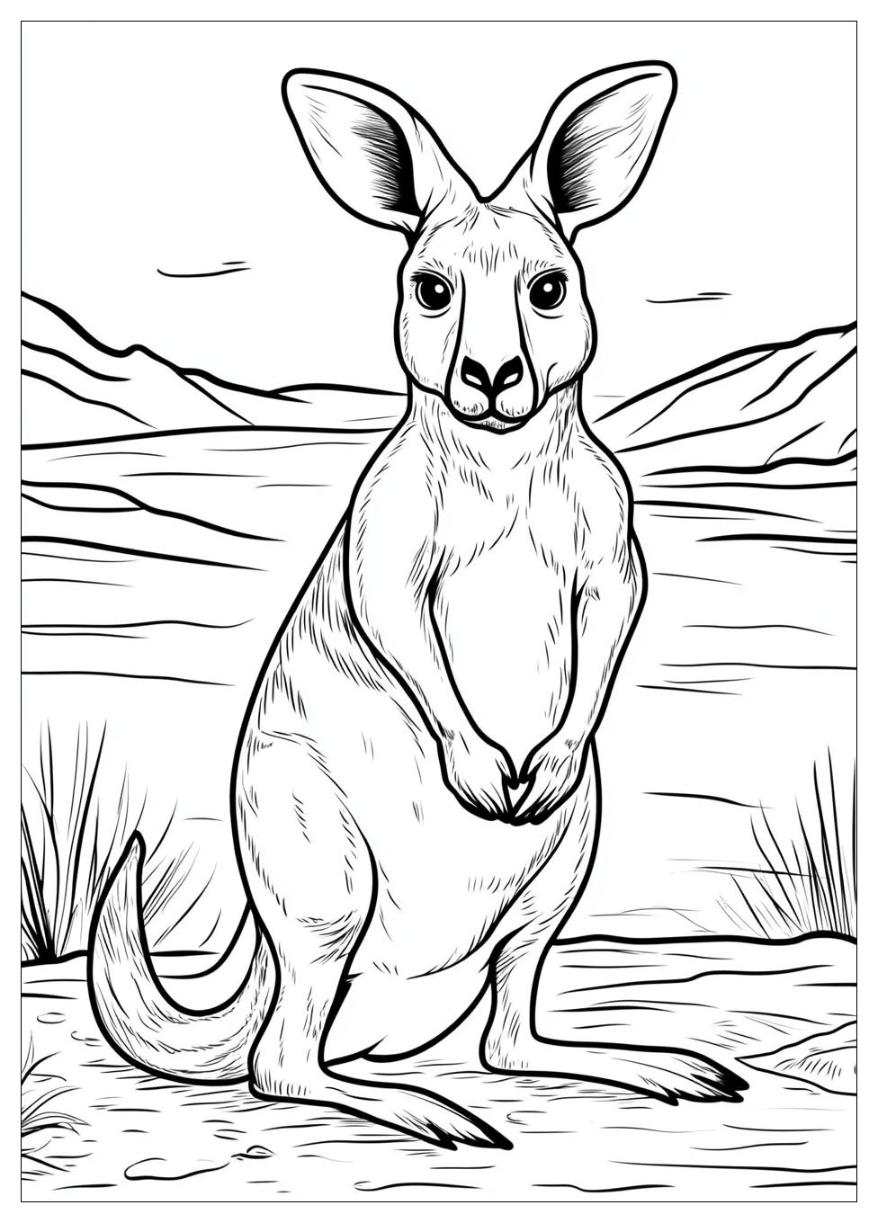Kangaroo Coloring Pages-1