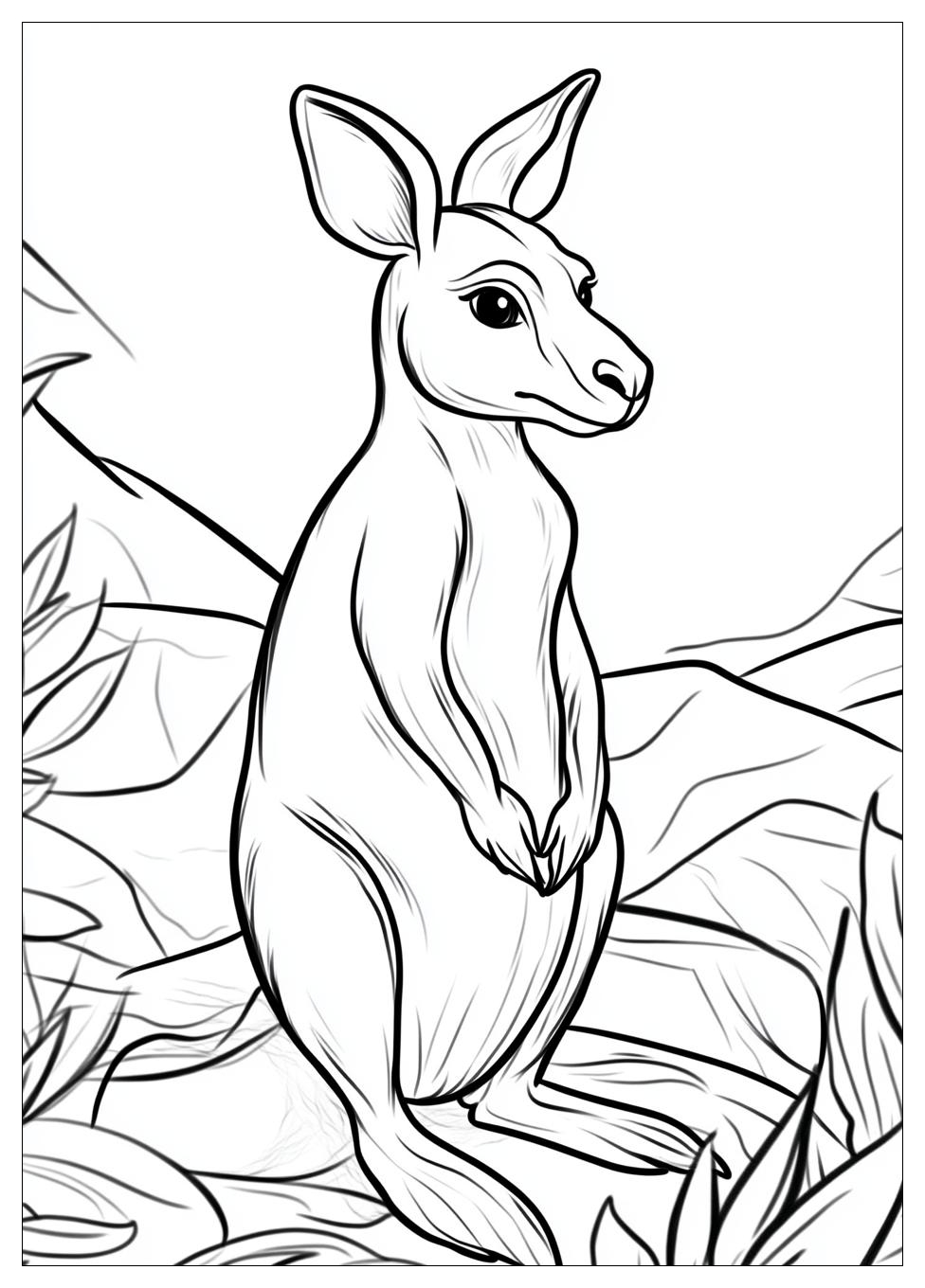 Kangaroo Coloring Pages-10