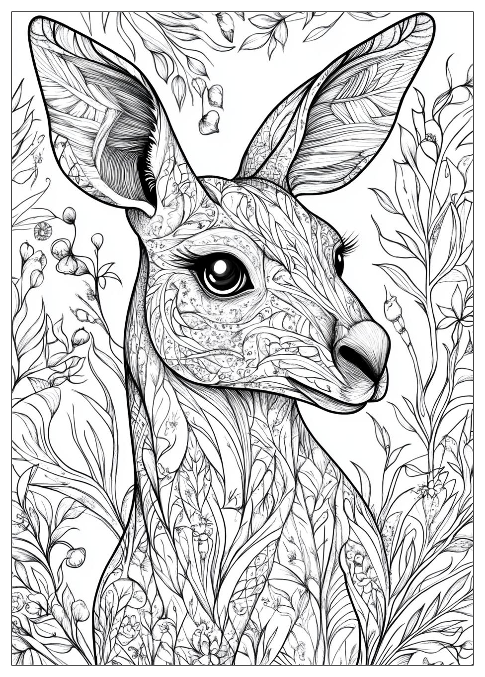 Kangaroo Coloring Pages-19