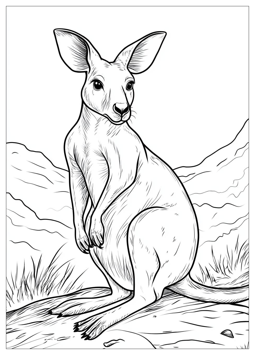 Kangaroo Coloring Pages-2