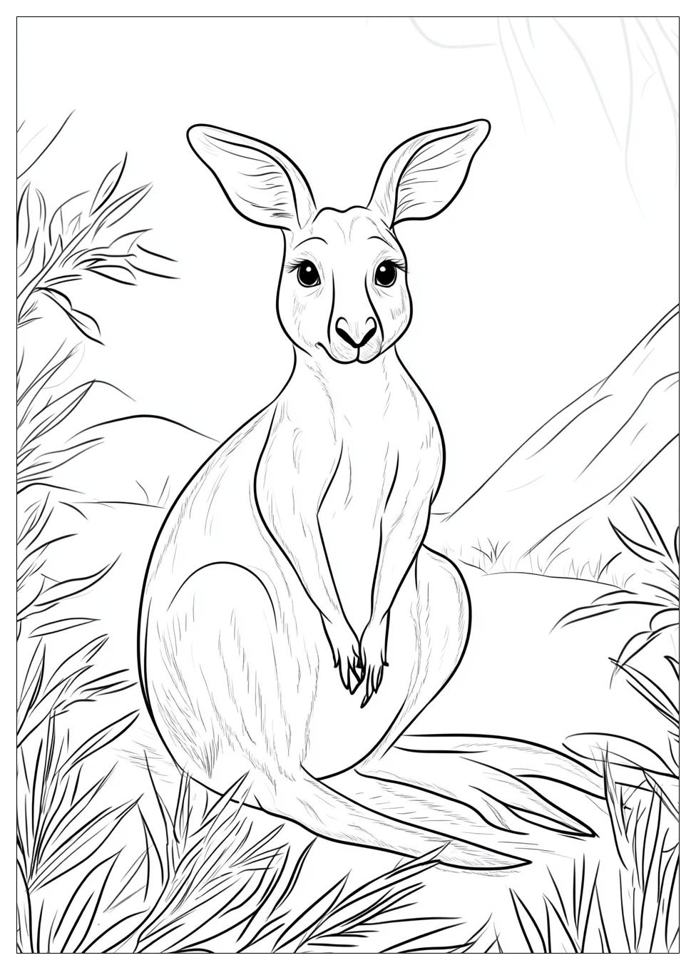 Kangaroo Coloring Pages-8