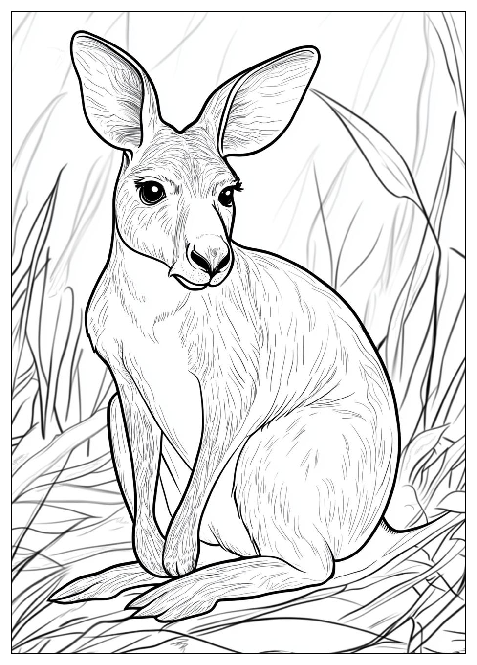 Kangaroo Coloring Pages-9