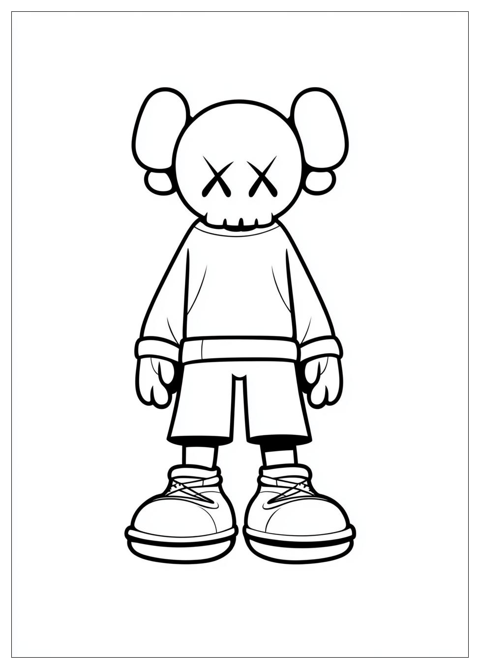 Kaws Coloring Pages-11