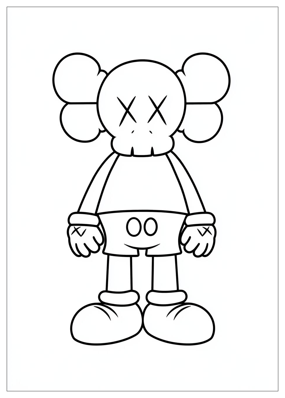 Kaws Coloring Pages-12