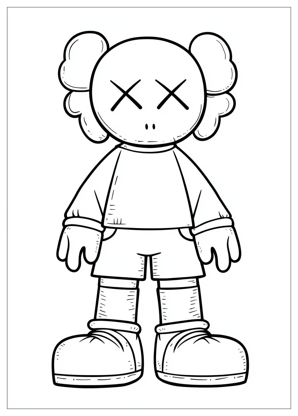 Kaws Coloring Pages-14
