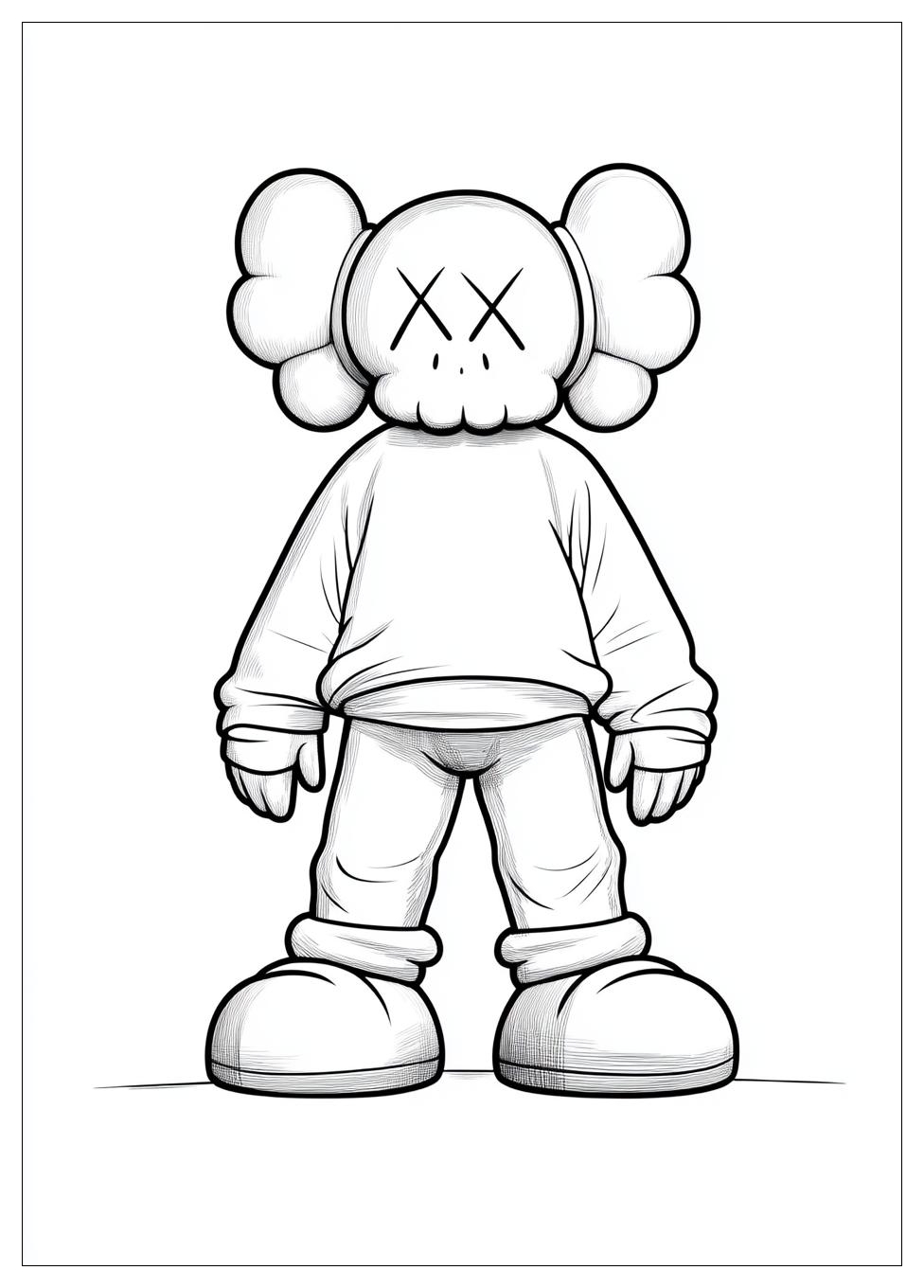 Kaws Coloring Pages-15