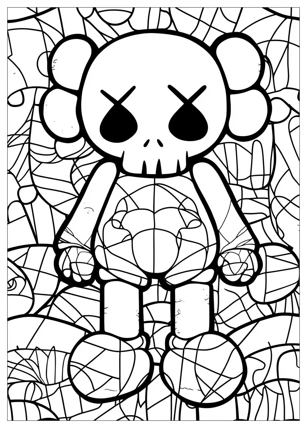 Kaws Coloring Pages-18