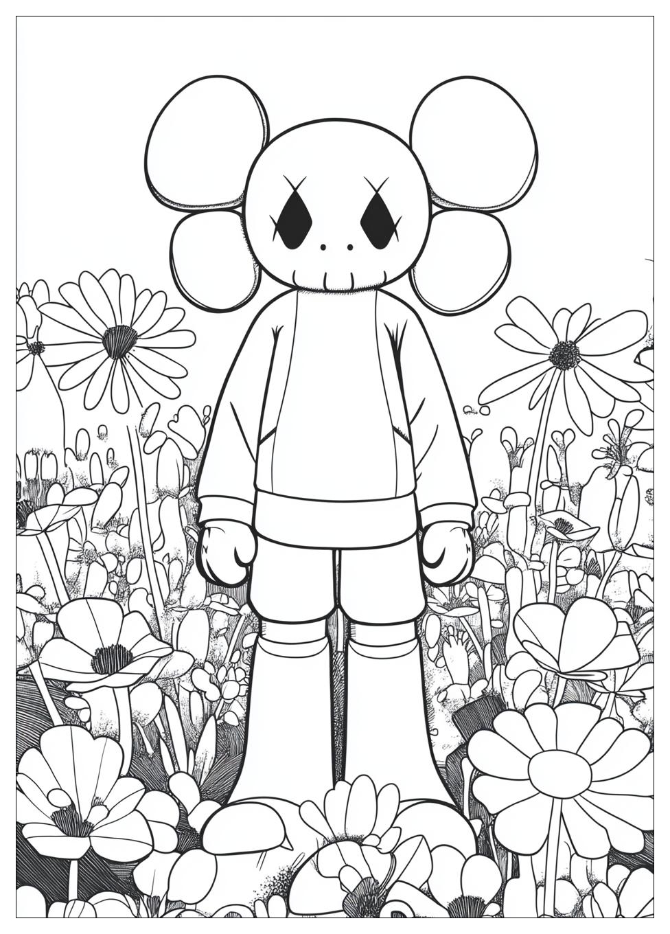 Kaws Coloring Pages-19