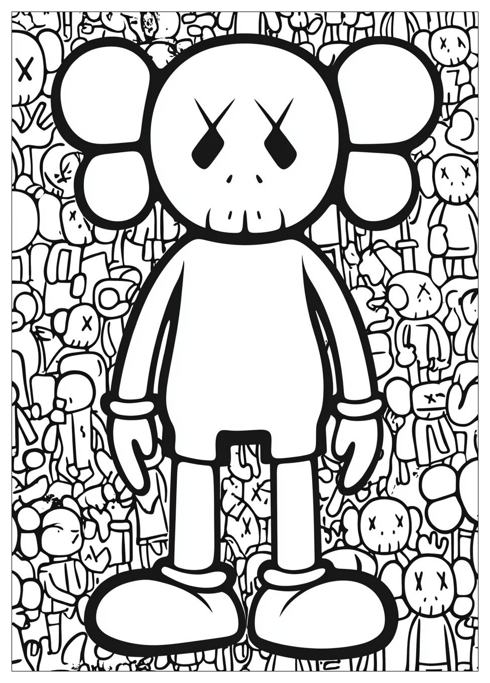 Kaws Coloring Pages-7