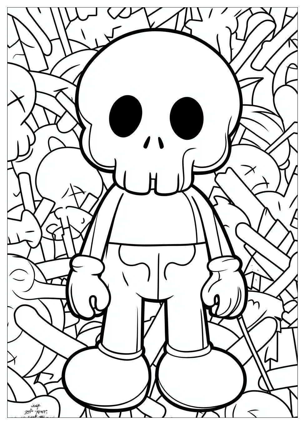 Kaws Coloring Pages-9