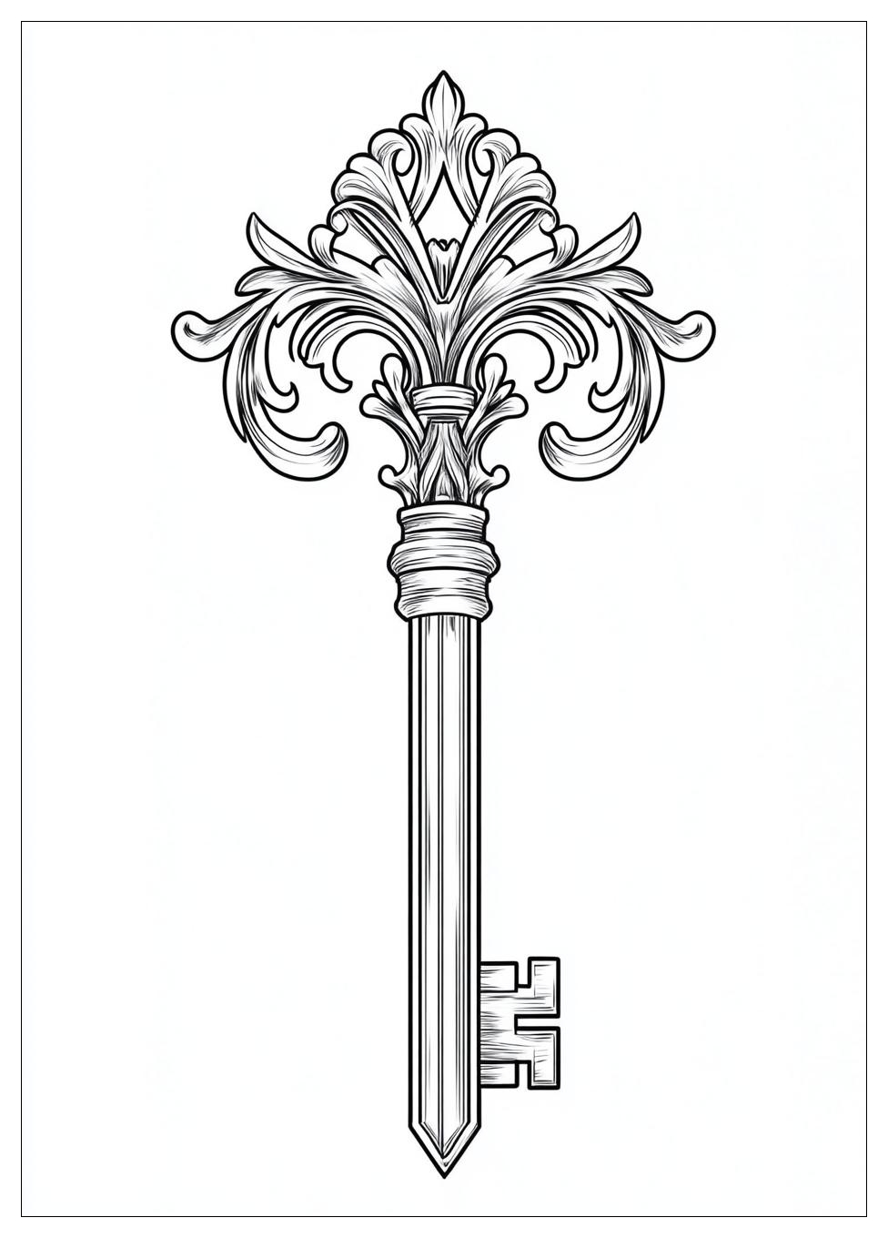Key Coloring Pages-10