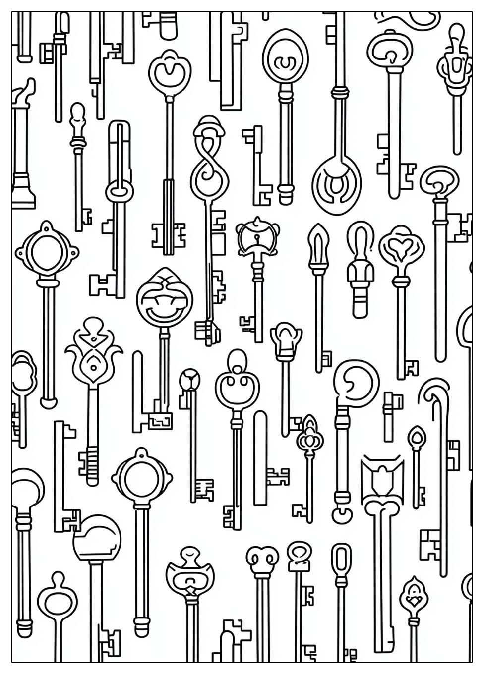 Key Coloring Pages-11