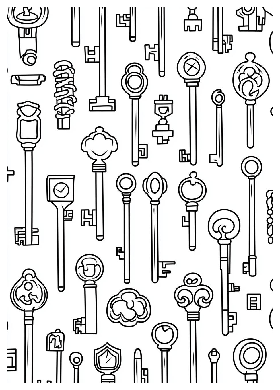 Key Coloring Pages-12