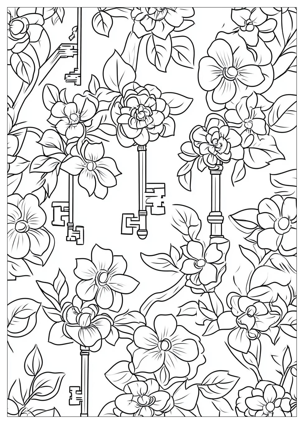 Key Coloring Pages-13