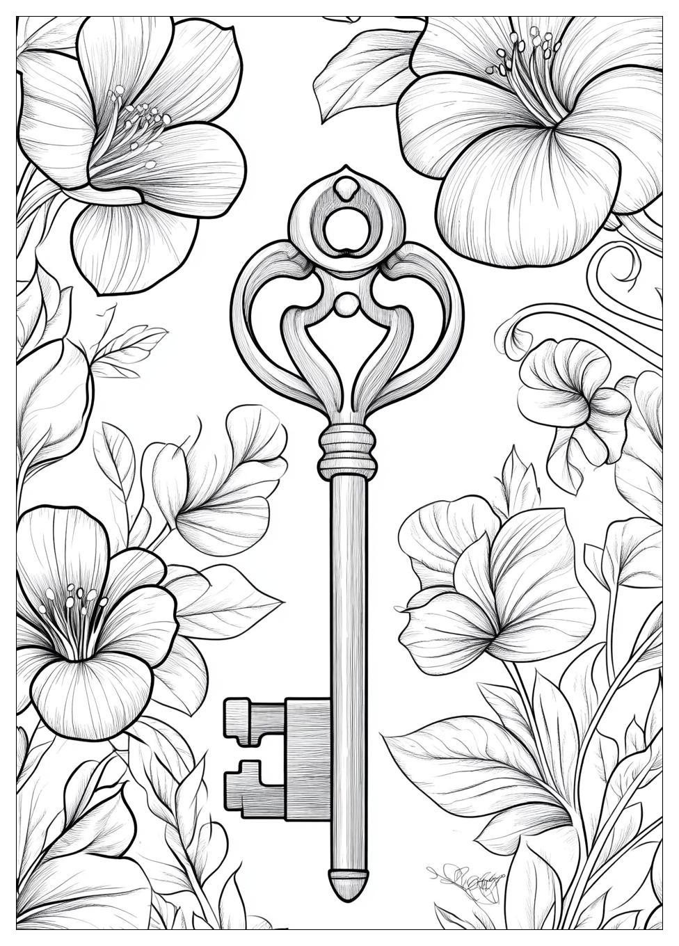 Key Coloring Pages-15
