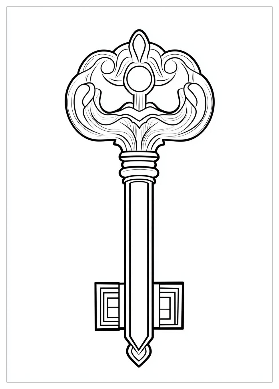 Key Coloring Pages-2