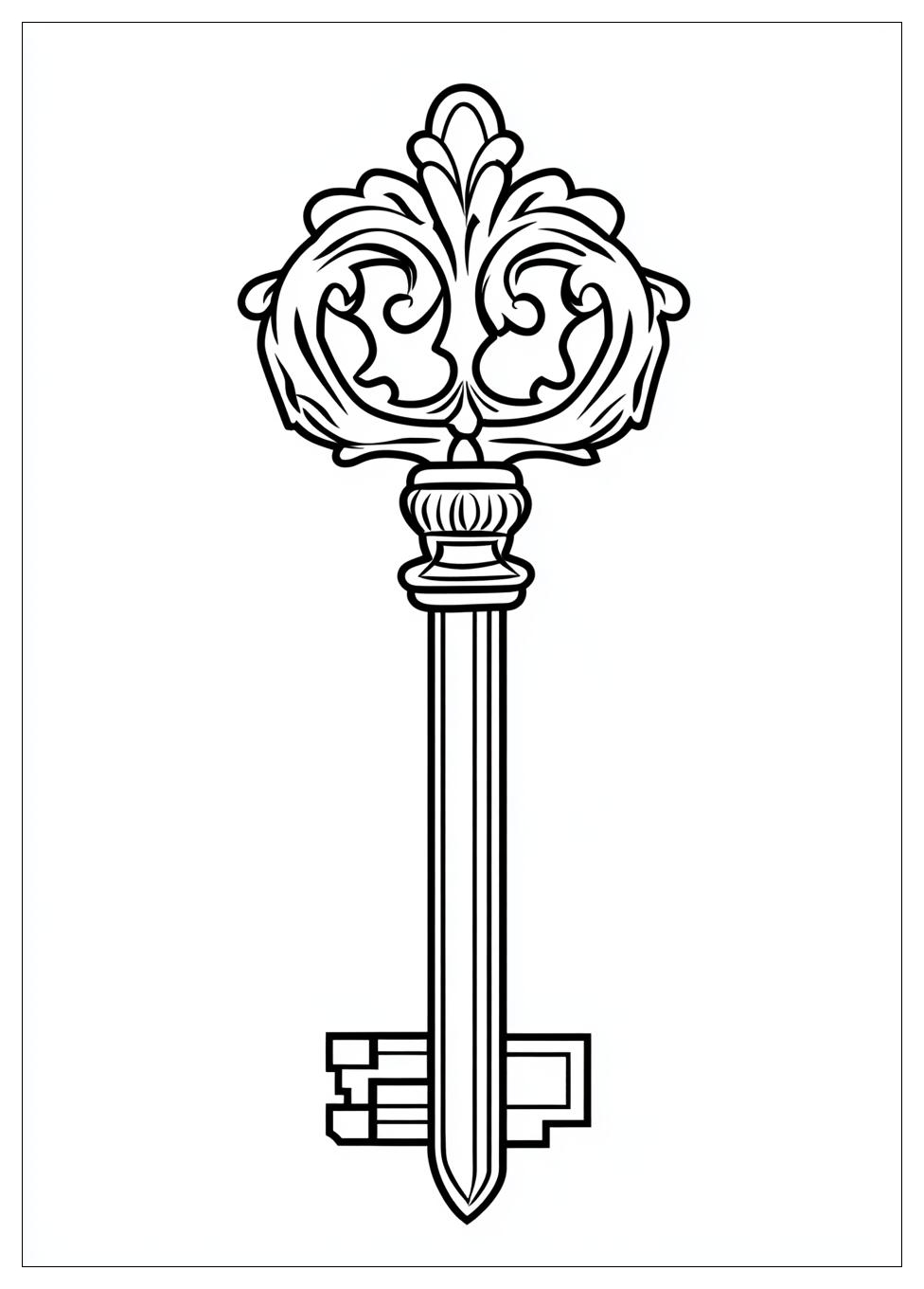 Key Coloring Pages-3