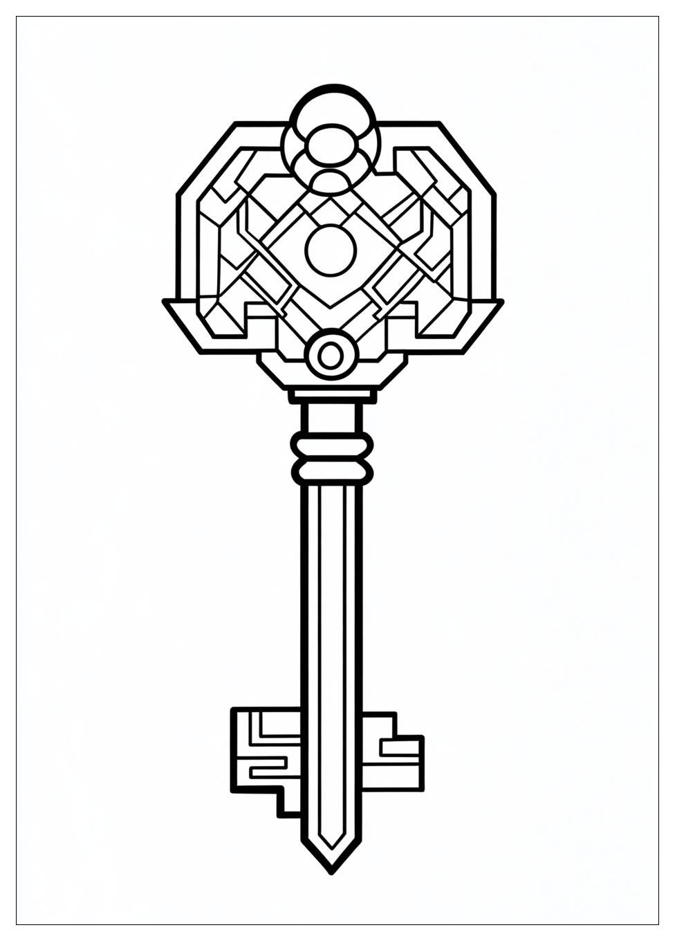 Key Coloring Pages-4