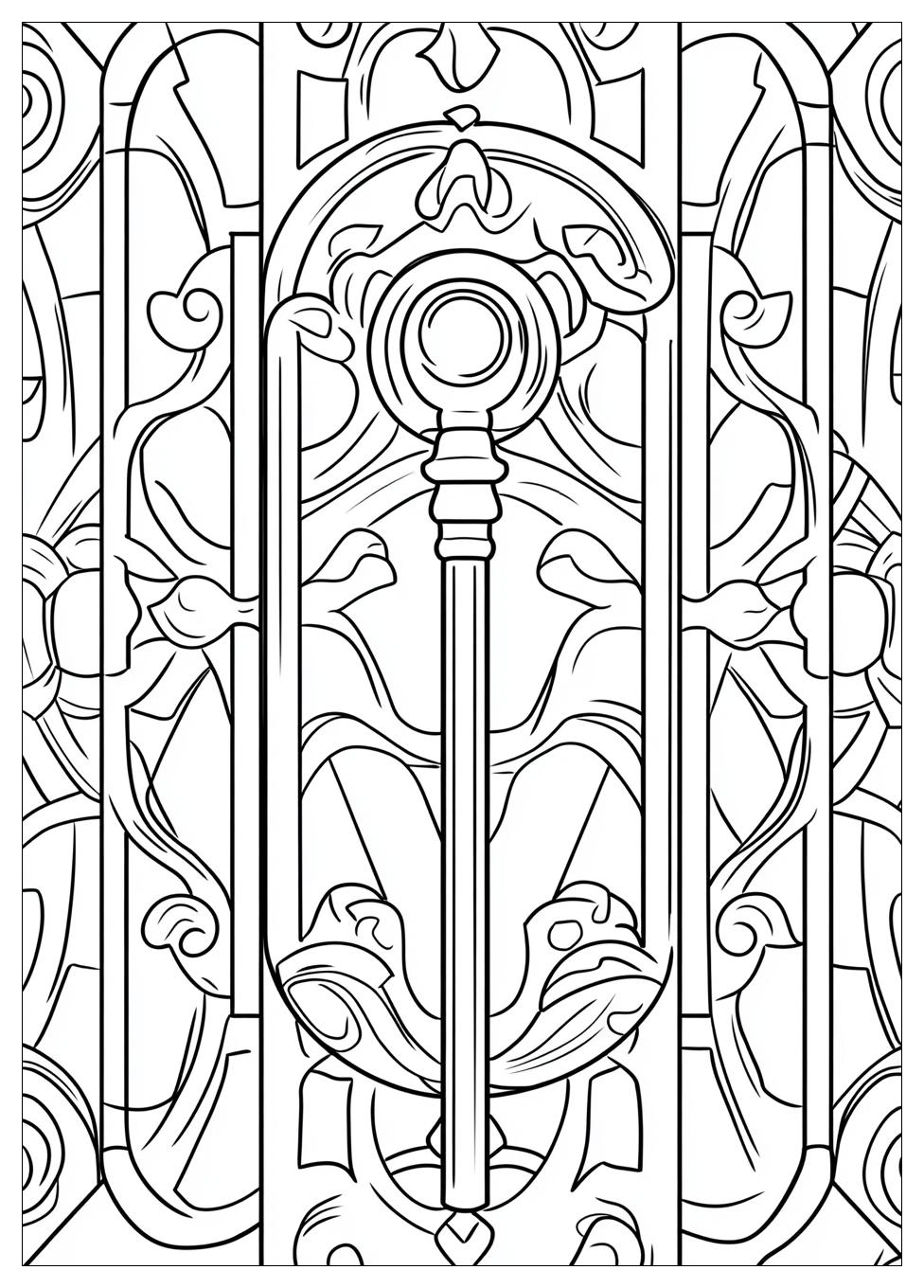 Key Coloring Pages-6