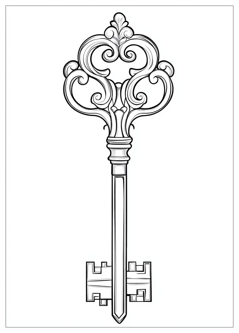 Key Coloring Pages-7