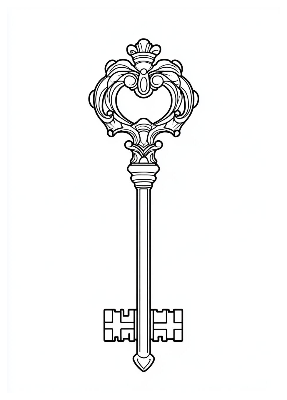 Key Coloring Pages-8