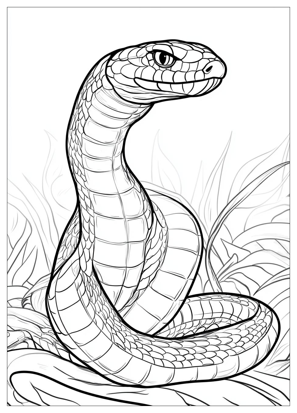 King Cobra Coloring Pages-1