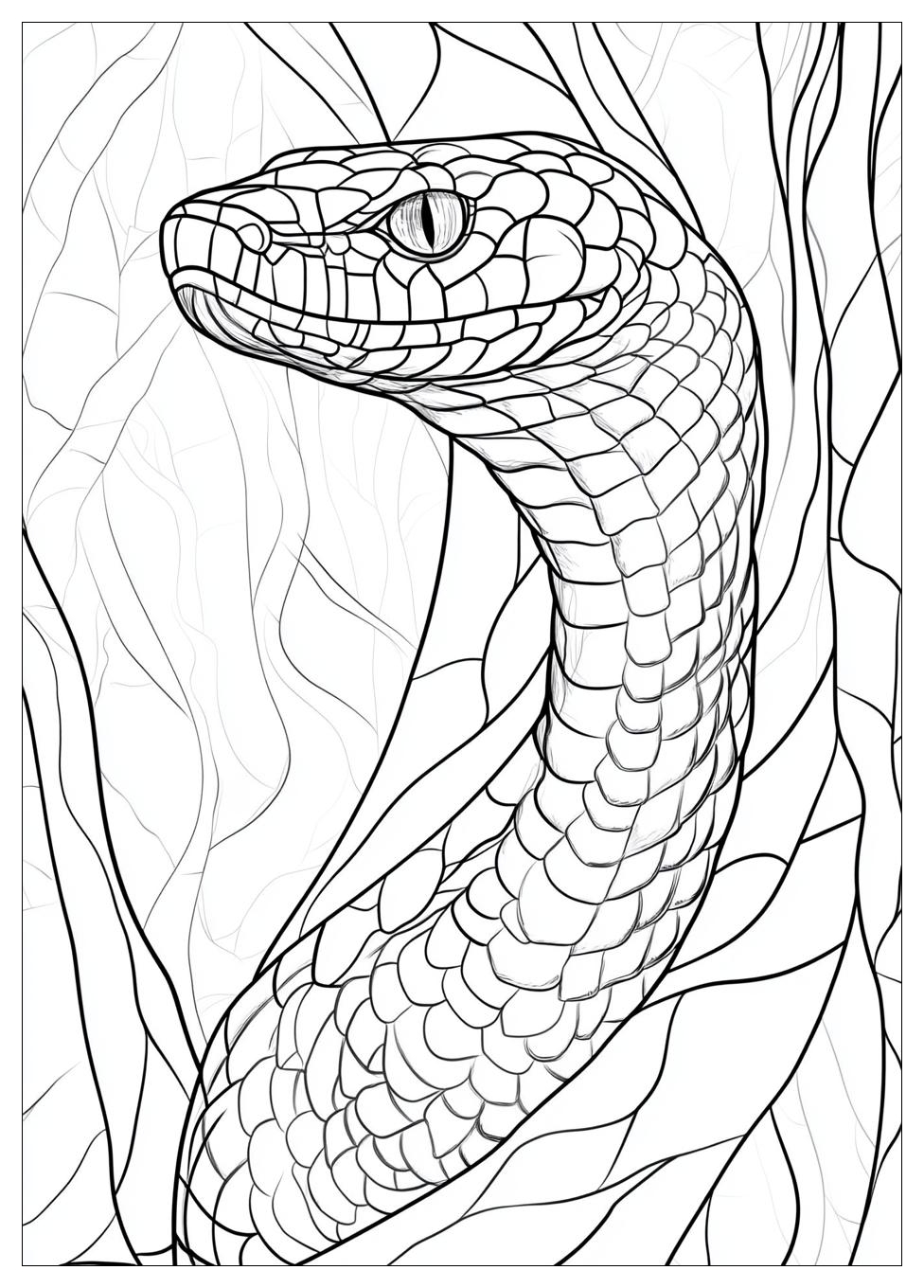 King Cobra Coloring Pages-11