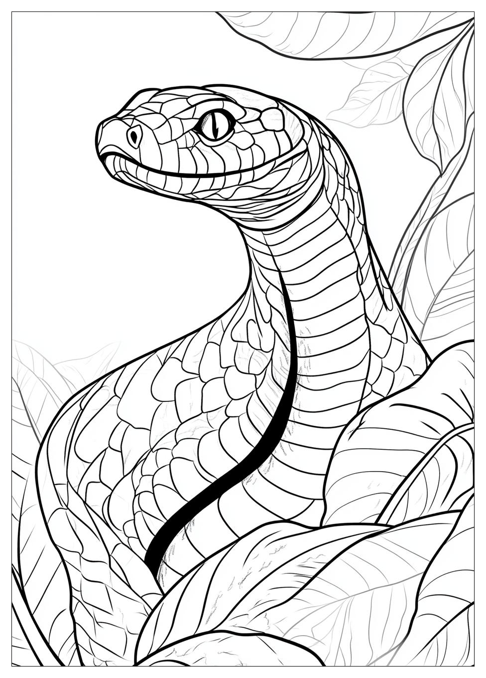 King Cobra Coloring Pages-12
