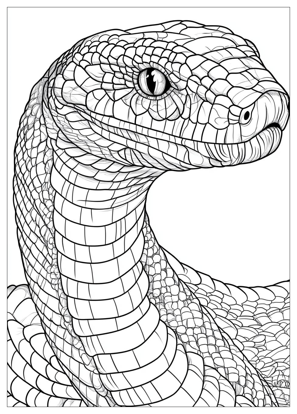 King Cobra Coloring Pages-14